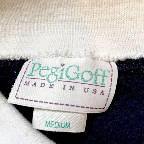 Vintage 90's Collared Sweatshirt Teddy Bear Anchor Sz M - Picture 7 of 9